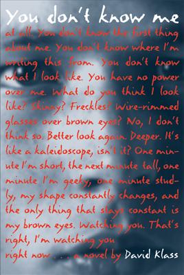 You Don't Know Me by David Klass book cover