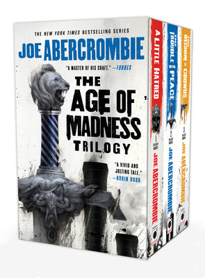 The Age of Madness Trilogy by Joe Abercrombie book cover
