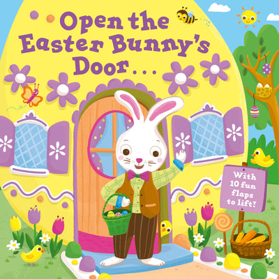 Open the Easter Bunny's Door: An Easter Lift-The-Flap Book by Random House book cover
