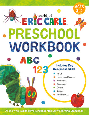 World of Eric Carle Preschool Workbook by Wiley Blevins book cover