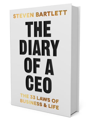 The Diary of a CEO: The 33 Laws of Business and Life by Steven Bartlett book cover