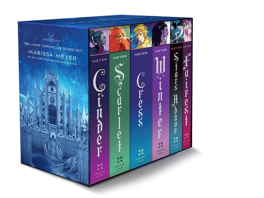 The Lunar Chronicles Boxed Set: Cinder, Scarlet, Cress, Fairest, Stars Above, Winter by Marissa Meyer book cover