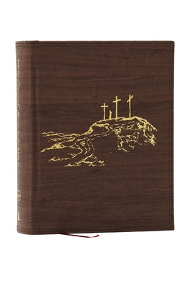 Nkjv, Journal the Word Reference Bible: Let Scripture Explain Scripture. Reflect on What You Learn (Brown Leathersoft Over Board, Red Letter, Comfort by Thomas Nelson book cover
