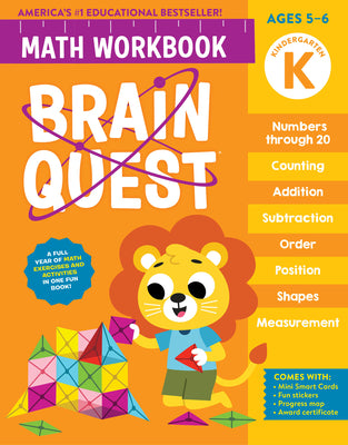 Brain Quest Math Workbook: Kindergarten by Workman Publishing book cover