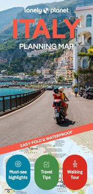 Lonely Planet Italy Planning Map: Durable, Waterproof, Easy-Fold Travel Map with Attractions, Itineraries & Transport Guide - Handy Slipcase for Italy
