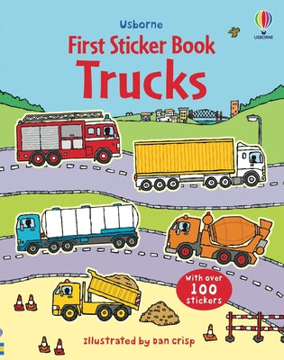 First Sticker Book Trucks by Sam Taplin book cover