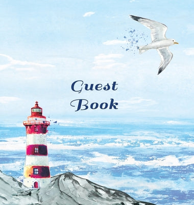 GUEST BOOK FOR VACATION HOME, Visitors Book, Beach House Guest Book, Seaside Retreat Guest Book, Visitor Comments Book.: HARDCOVER: Suitable for Beach by Angelis Publications book cover