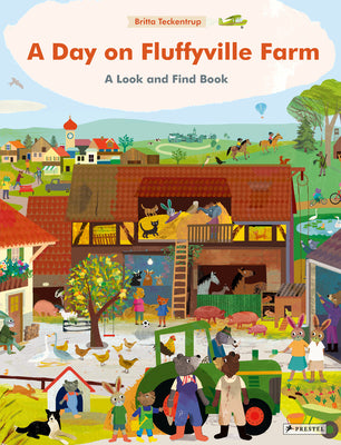 A Day on Fluffyville Farm: A Look and Find Book by Britta Teckentrup book cover