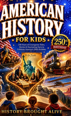 American History for Kids: 250 Years of Courageous Tales, Stories & Fascinating Facts to Celebrate America's 250th Birthday by History Brought Alive book cover