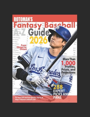 Rotoman's Fantasy Baseball Guide A-Z 2026 by Peter Kreutzer book cover