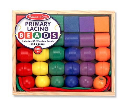 Book cover of Primary Lacing Beads by Melissa & Doug