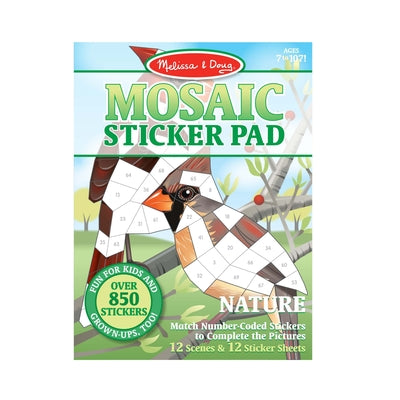 Book cover of Mosaic Sticker Pad - Nature by Melissa & Doug
