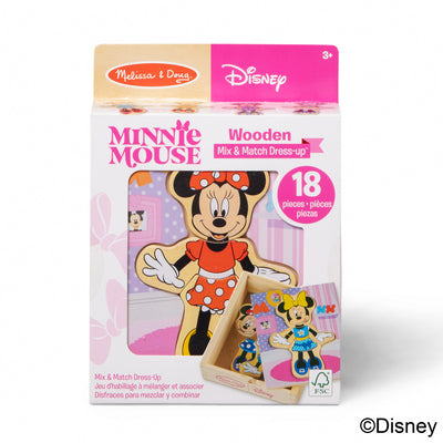 Book cover of Disney Minnie Wooden Mix & Match Dress-Up Puzzle by Melissa & Doug