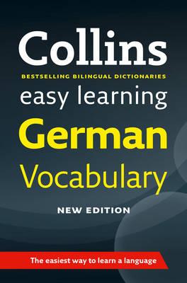 Book cover of Easy Learning German Vocabulary: Trusted support for learning by Collins Dictionaries