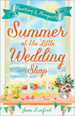 Summer at the Little Wedding Shop by Jane Linfoot book cover