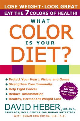Book cover of What Color Is Your Diet?: The 7 Colors of Health by Heber, David