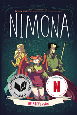 Book cover of Nimona: A Netflix Film, a Graphic Novel by Stevenson, ND