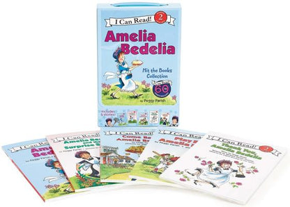 Amelia Bedelia 5-Book I Can Read Box Set #1: Amelia Bedelia Hit the Books by Parish, Peggy book cover
