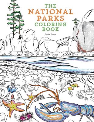 Book cover of The National Parks Coloring Book by Tivona, Sophie