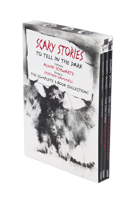 Scary Stories Paperback Box Set: The Complete 3-Book Collection with Classic Art by Stephen Gammell by Schwartz, Alvin book cover