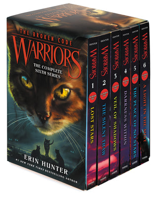 Warriors: The Broken Code Box Set: Volumes 1 to 6 by Erin Hunter book cover