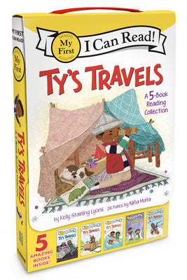 Ty's Travels: A 5-Book Reading Collection: Zip, Zoom!, All Aboard!, Beach Day!, Lab Magic, Winter Wonderland by Kelly Starling Lyons book cover