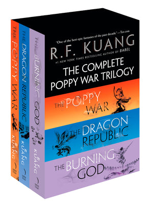 Book cover of The Complete Poppy War Trilogy Boxed Set: The Poppy War / The Dragon Republic / The Burning God by Kuang, R. F.