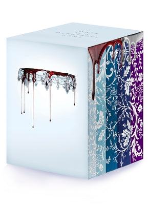Red Queen 10th Anniversary Deluxe 5-Book Box Set with Stenciled Edges: Red Queen, Glass Sword, King's Cage, War Storm, Broken Throne by Aveyard, Victoria book cover