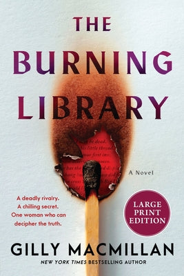 Book cover of The Burning Library by MacMillan, Gilly