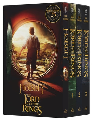 The Hobbit and the Lord of the Rings Boxed Set 25th Anniversary [Movie Tie-In]: The Hobbit / The Fellowship of the Ring / The Two Towers / The Return by J. R. R. Tolkien book cover