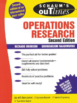 Book cover of Schaum's Outline of Operations Research by Bronson, Richard