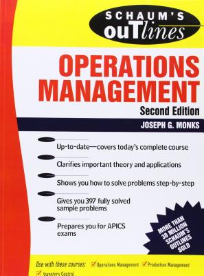 Book cover of Schaum's Outline of Operations Management by Monks, Joseph