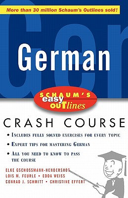 Book cover of Schaum's Easy Outline of German by Feurle, Louis M.