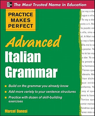 Book cover of Advanced Italian Grammar by Danesi, Marcel