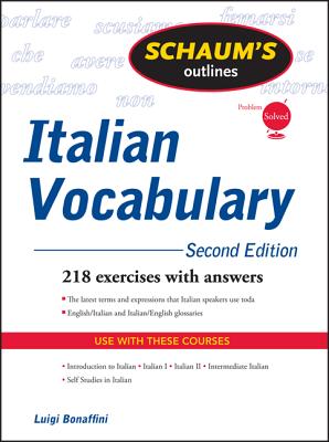 Book cover of Schaum's Outline of Italian Vocabulary by Bonaffini, Luigi