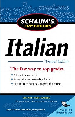 Book cover of Schaum's Easy Outlines: Italian by Bonaffini, Luigi