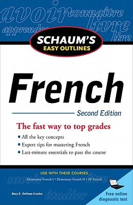 Book cover of Schaum's Easy Outline of French, Second Edition by Crocker, Mary Coffman