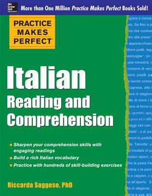 Book cover of Italian Reading and Comprehension by Saggese, Riccarda