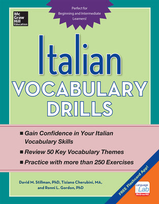 Book cover of Italian Vocabulary Drills by Stillman, David M.