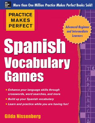Book cover of Spanish Vocabulary Games by Nissenberg, Gilda