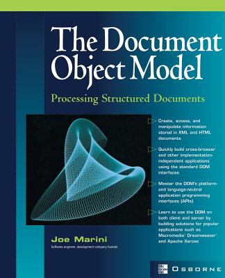 Book cover of Document Object Model: Processing Structured Documents by Marini, Joe