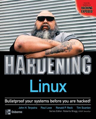 Book cover of Hardening Linux by Terpstra, John