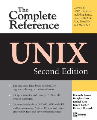 Book cover of Unix: The Complete Reference, Second Edition by Rosen, Kenneth H.