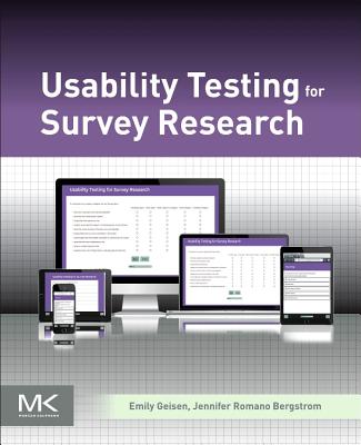 Book cover of Usability Testing for Survey Research by Geisen, Emily