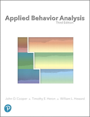 Applied Behavior Analysis by Cooper, John book cover