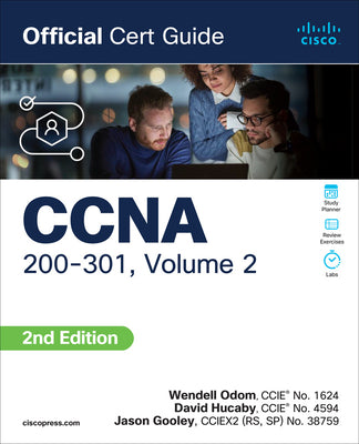 Book cover of CCNA 200-301 Official Cert Guide, Volume 2 by Odom, Wendell