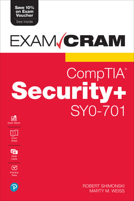 Book cover of Comptia Security+ Sy0-701 Exam Cram by Shimonski, Robert