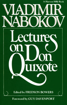 Lectures on Don Quixote by Vladimir Nabokov book cover