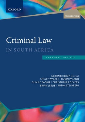 Book cover of Criminal Law in South Africa by Kemp, Gerhard