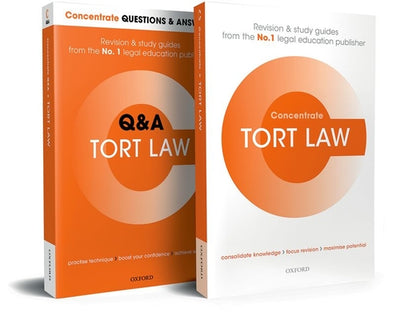 Book cover of Tort Law Revision Concentrate Pack: Law Revision and Study Guide by Brennan, Carol